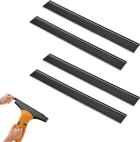 4PCS Replacement Rubber Lips for Karcher Window Vac Blades Glass Cleaner Replacement Lips 280MM Window Squeegee Window Cleaning Squeegee Compatible with WV1 WV2 WV5 WV50 WV55 WV60 WV75