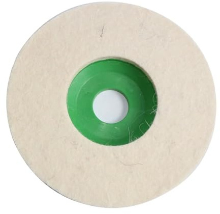 WUUKEPSG Disco de Pulido de Láminas de Fieltro de Lana de Acero Inoxidable de 4, 5 Y 4,5 para Amoladora Angular, Almohadillas de Pulido para Uso Médico, Vidrio, Mármol Y Metal, Duradero/4.5Inch 1Pc