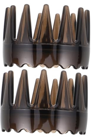 VALICLUD 2pièces Brosse Massage Chevelu Peigne à Dents Larges et Rondes pour Cheveux Mouillés Outil de Relaxation Portable pour Femmes et Hommes
