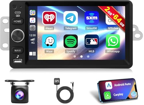 [2G+64G] (Fit B.O.S.E Version) Android 15 Car Radio for Chevy Chevrolet Silverado SSR Tahoe 2003-2006, GMC Siera Yukon 2003-2006 Car Stereo with CarPlay Android Auto,7 Touchscreen with GPS WiFi SWC