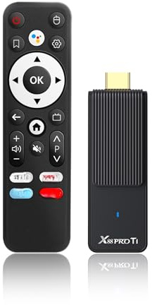 Android TV Stick 4K Ultra HD Negro – 2GB RAM + 16GB ROM, WiFi 6, Control por Voz, Compatible con la Mayoría de Apps, Alto Rendimiento Entretenimiento 4K y Juegos