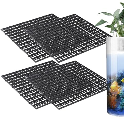 gifyym Akvarieskydd - Akvariumlock med anti-hoppande nät | Multifunktionellt akvarielock | Sköldpaddsdäck, terrarium, lounging sköldpadda, akvariefilter (PC, 30