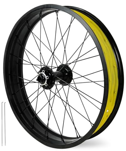 20/26 X 4.0 Inch Fat Tire Bike Framhjul Aluminiumlegering Skivbroms Hjul Genomgående Axel 15 * 135mm 36H Fälg, For Snow Beach E-Bike(20'')
