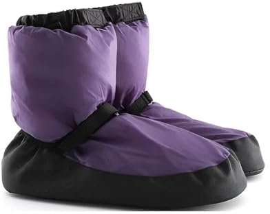 Botas de Calentamiento de Baile Zapatos de baile nacional Ballet invierno, botas modernas for adultos, zapatos bailarina calentamiento algodón for ejercicio(Purple,L(38-39))