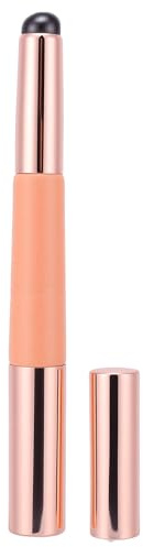 Pincel de Labios Retráctil de Doble Punta, Brocha de Silicona Flexible para Aplicación Precisa de Pintalabios y Brillo, Diseño Higiénico No Absorbente con Tapa Protectora, Ideal