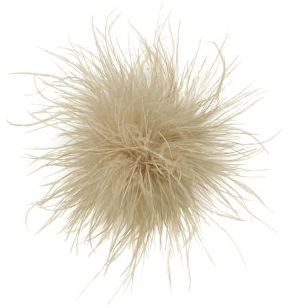 Broche de Plumas para Mujer, Broche de Flores de Plumas, Broches de Pompón Plumases, Broches Vintage de Plumases de Avestruz para Bodas, Bailes, Banquetes, Vestidos, Accesorios de Ropa