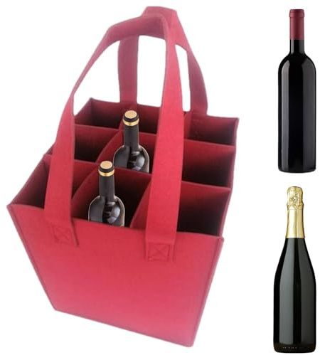 Vin shoppingpåse, vinflaska väska - 9 flaska bärväska | Flaskbärväska, Shoppingväska för vinflaskor, flaskväska Återanvändbar för män kvinnor