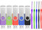 Clé USB 2.0 4 Go Memory Stick Pack de 5 clés USB Colorées 4 Go Clé USB Rotation Stockage de Données en Métal Clé USB de Différentes Couleurs avec Cordes de Poignet par FEBNISCTE