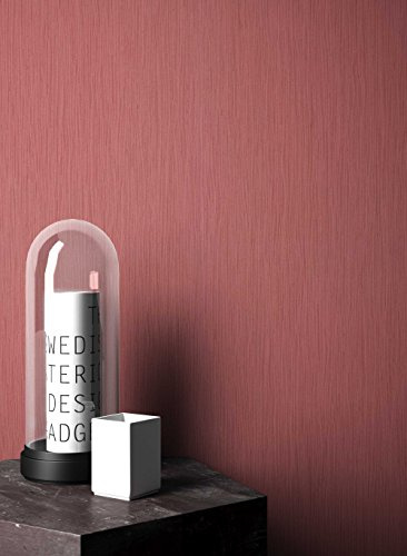 Newroom Vliestapete Rot Uni Tapete Wohnzimmer Schlafzimmer Flur Küche Büro