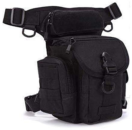 VOANZO Tactical Pockets 10 Zoll Ride Fighting Tactics Sports Tactical Gürteltasche für Outdoor-Sportarten (schwarz)
