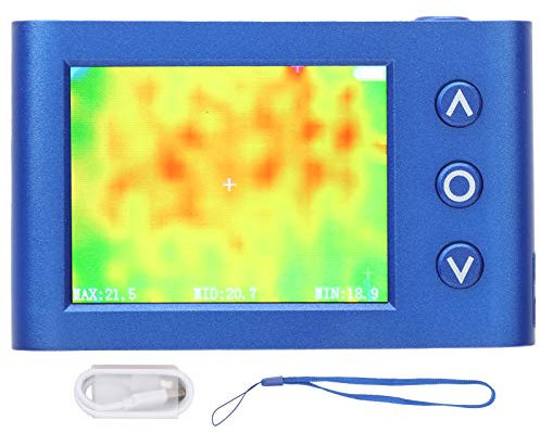 Rechargeable Thermal Imager, 320x240 Infrared Resolution Thermal Imaging Camera Measurement Range-40℃~300℃, Adjustable Emissivity Built‑in memory for 100 photos Temperature Tester