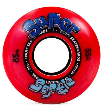 ENUFF Super Softie Wheels Räder, Unisex, Rot (Rot), 53 mm