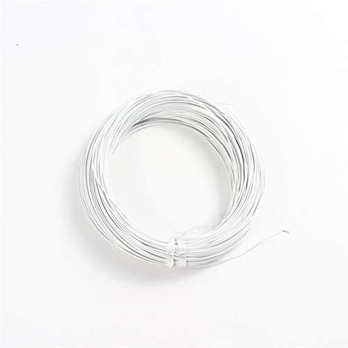 ZHaonan-Kupferkabel 17AWG 1 Quadrat, Hochtemperaturdraht, PTFE-Isolation Kabelbeständiger Strom verzinnter Zinn versilbert Kupferdrähte 1mm 2 1mm Ersatzteile ( Color : White , Length : Silver Plated )