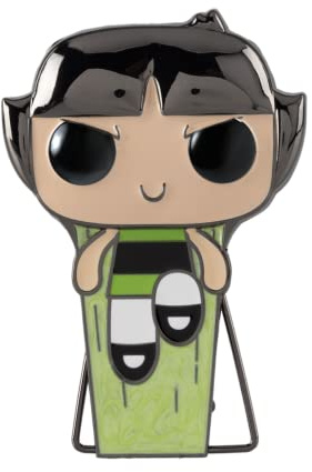 Funko FUNKPO Pop! Large Enamel Pin CARTOONS: POWER PUFF GIRLS - Buttercup - BUTTERCUP - Bellota - The Powerpuff Girls - las Chicas Super Poderosas Pins de Esmalte- Broche Coleccionable