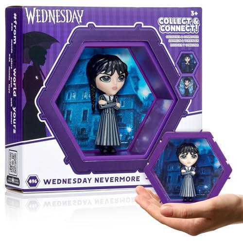 PODS 4D Wednesday Addams Nevermore Uniform | Figurine à collectionner à tête branlante qui éclate de leur monde dans le vôtre | Présentoir mural ou d'étagère | Jouets et cadeaux Mercredi Addams | N°