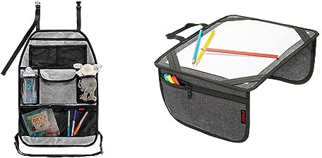 Reer Autorücksitz-Organizer TravelKid Tidy, schmutzabweisend, viele Taschen & Malunterlage für unterwegs TravelKid Play, leicht und stabil, praktische Taschen
