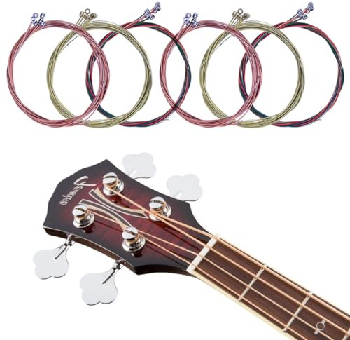 BZKSER 6 Sets Akustisch Guitar Saiten - Gitarrensaiten Akustikgitarre 6 Sätze Acoustic Guitar Strings Stahl Gitarren Saiten für Akustikgitarre Acoustic Guitar Strings Stahl Gitarren Saiten