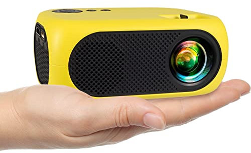 ANKOUJA Mini Proiettore Portatile, Videoproiettori supporto 1080P, per PC/TV Stick/XBOX/PS/DVD