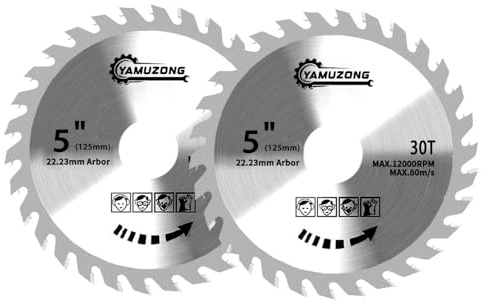 5 Angle Grinder Circular Saw Blade 30 Teeth Woodworking Saws Blade Carbide Saw Blade Saw blade for angle grinder 125mm for wood cutting