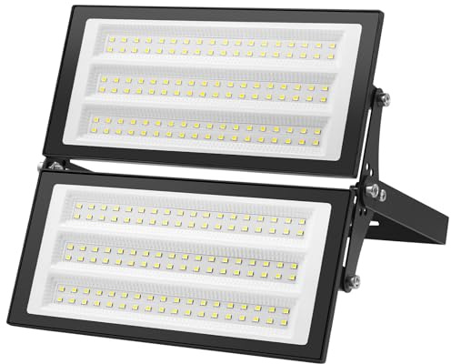 Litglobe LED Strahler Außen 200W,Superhell 20000LM LED Scheinwerfer,6500K Kaltweiß LED Fluter Außen,IP66 Wasserdicht Flutlicht LED Aussenstrahler,LED Außenstrahler für Garten Garage Terrassen