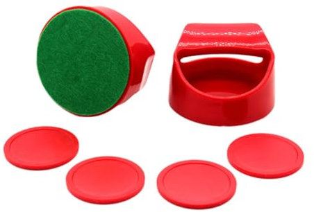 Oshhni Air Hockey Pusher, Air Hockey Pucks, Slider Pusher Zubehör, Air Hockey Paddel Torgriffe Pusher, für Sport Home Herren