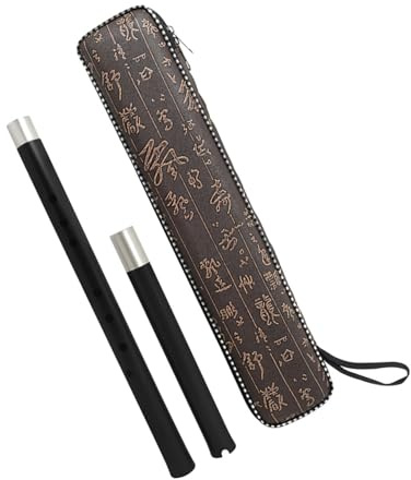 Generic Chinesische Holzflöte Handgefertigte Zwei Abschnitt Dizi Für Anfänger Kompaktes Design Langlebig Mit Elegantem Lederetui Für