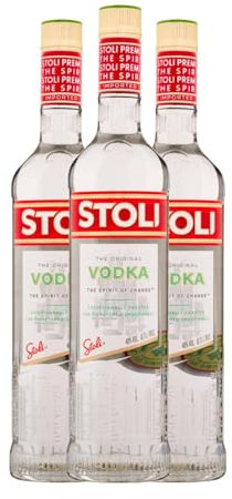 Wodka Stolichnaya The Original Stoli 70 cl (Karton mit 3 Flaschen von 70 cl)