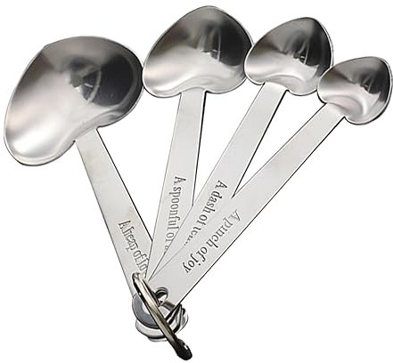 MUCKLILY 1juego Cucharas Medidoras Inoxidable Herramienta De Cocina Para Ingredientes Secos y Utensilio De Repostería Diseño Organizador