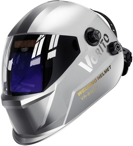 VORITO Welding Helmet Auto Darkening True Color Large Viewing, Welding Hood Solar/Battery Powered, Wide Shade 4/5-13 with 4 Arc Sensor, Optical Clarity Welder Mask for TIG MIG Stick