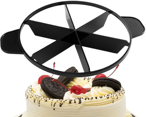 Segnaporzioni Per Torte - Tagliapasta Per Cheesecake Da 6-8 Tagli | Tagliapasta Rotondo Per Fette E Torte | Segnaporzioni Per Torte A Doppia Faccia | Palette Per Torte E Pasta Frolla Per Decorazioni D