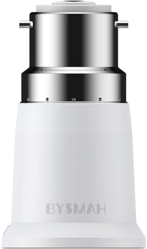 BYSMAH B22 to E27 Adapter, Bayonet to Screw Bulb Adaptor Fitting for Ceiling Fan Light Bulb,BC to ES Lamp Base Socket Converter for LED and Incandescent and CFL Bulbs