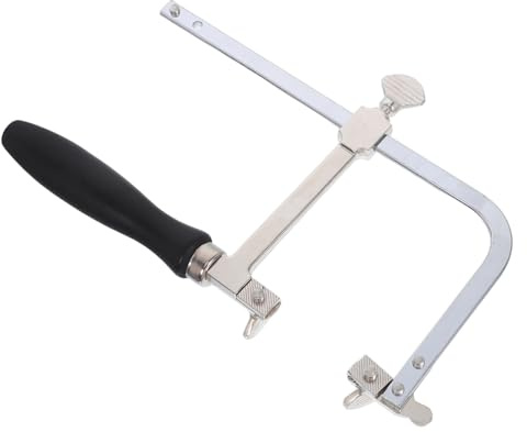 Warmhm Cadre De Scie à Métaux Réglable u Poignée Ergonomique Pour Coupe Précise Outil Pour Travail Métal
