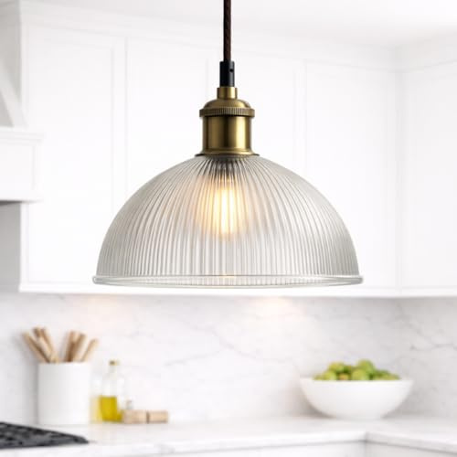 CGC Glass Bistro Adjustable Ceiling Pendant Light Lamp Shade (Medium)