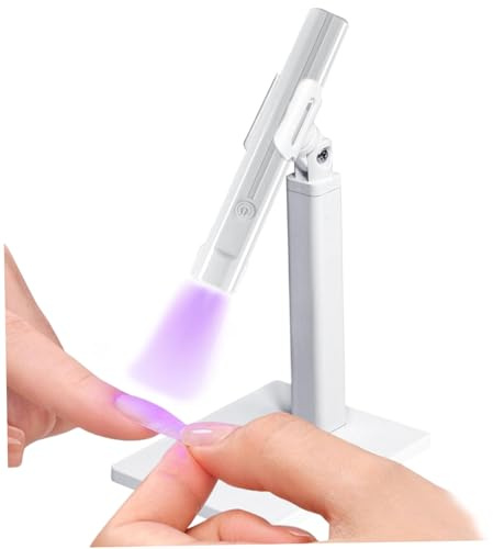 Lampada UV per unghie in gel, mini luce UV per unghie, lampada LED per con supporto magnetico gel X USB ricaricabile senza fili per manicure fai-da-te per a polimerizzazione rap