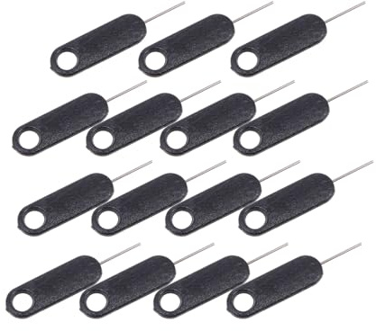 STAHAD 15 Pièces Aiguilles Éjection Carte Sim Trou pour Accroche Porte-Clés, Adaptées aux Téléphones Portables et Outils Réparation Smartphone