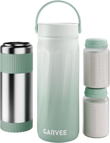 Tragbarer Muttermilchkühler für draußen, 600ml Kapazität Großer, 360°- langzeitige Gesamtkühlung, Reise-Muttermilchkühler, 2 Babyflaschen zur Aufbewahrung von Muttermilch, Stillutensilien