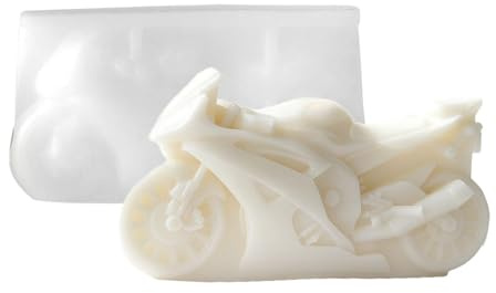 Molde flexible de silicona antiadherente y fácil liberación para moto 3D, para escayola, resina, hormigón, artesanía, elaboración cerámica y decoración de mesa