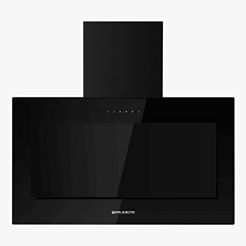 EAS Electronic EMRH908VRT-N - Campana Decorativa in Vetro, 90 cm, Colore: Nero