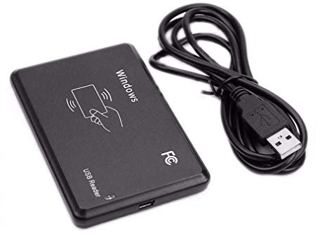 Hailege 125Khz EM4100 USB RFID ID Lector de Tarjetas Swipe Card Reader Plug and Play Leer los 10 Mejores bits Digitales con Cable USB