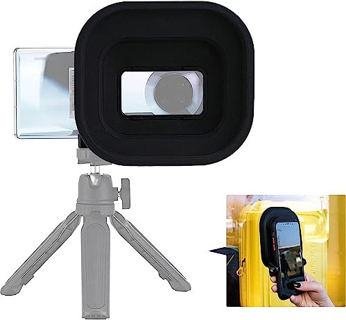 JJC Silicone Mobile Phone Camera Lens Hood Anti Reflection for Huawei, Iphone Mainstream Smart Phones, Tripod Stand Mountable Glass Window Smartphone Photography Accessory - Mode A