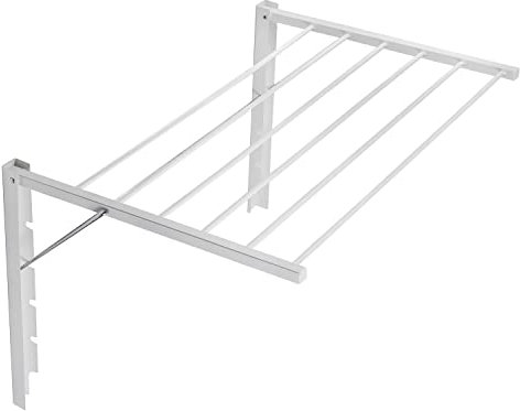 ABJ Majka Wandwäschetrockner Wäschetrockner für die Wand Trockenständer Wandmontage (100cm, Weiß)