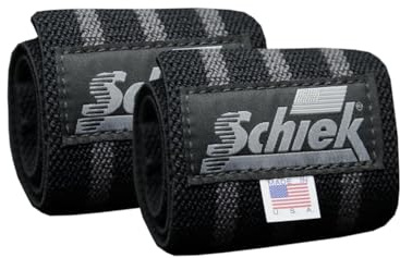 Schiek Sports strapazierfähige Handgelenkbandagen – Handgelenkbandage für Fitnessstudio, Workout, Blackout-Linie