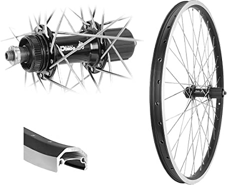 Bärwinkels 26 Zoll Hinterrad V-Brake Disc Andra40 Schwerlast bis 180kg 8-10fach Kassette verstärkt Centerlock Bremsscheibe