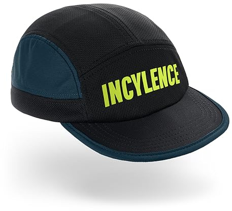 INCYLENCE Löpmössa – lätt ventilerande löparmössa för svettiga träningspass – unisex – justerbar storlek – hög funktionalitet – snabbtorkande – baseballkeps löparkeps, Vit, mint, blå, One size