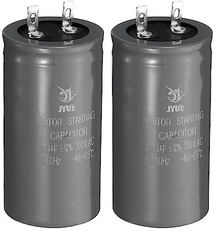 PATIKIL Motor Arranque Condensador, 2 Uds 100uf 300V 50/60Hz CD60 Funcionamiento Condensador Arranque Condensador para Aire Acondicionadores, Eléctrico Motor Arranca en Marcha