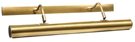 Wandlampe Messing massiv B: 60 cm schwenkbarer Schirm 4x E14 in Bronze hell glänzend Bilderleuchte Wandleuchte Wohnzimmer Flur Beleuchtung