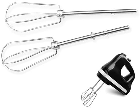 2 Stück Rührbesen für Handmixer, Ersatz Schneebesen zum Schlagen Aufsätze Handrührer Edelstahl Ersatzteile Für Küchenmaschine