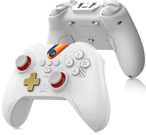 Joso Wireless Controller for Switch/PS4/Android/iOS/PC Gaming Controller with Phone Holder/Double Trigger Key/Hall Effect/Turbo/Macro programmable/Remote Play/Xbox Cloud Gaming/Steam