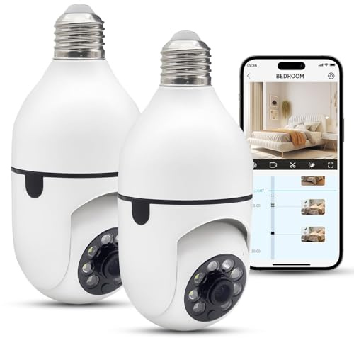 YnGia Security Camera, Socket Security Camera for Home Security with Color Night Vision,Motion Detection (2)