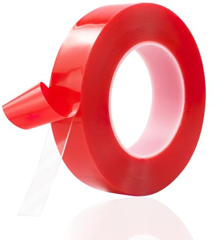 Transparent Curtain Rod Glides Tape - 2M Sliding Poles for Drapery Rings on Extendable Poles - Smooth Quiet Sliding Universal Fit With Easy DIY Installation